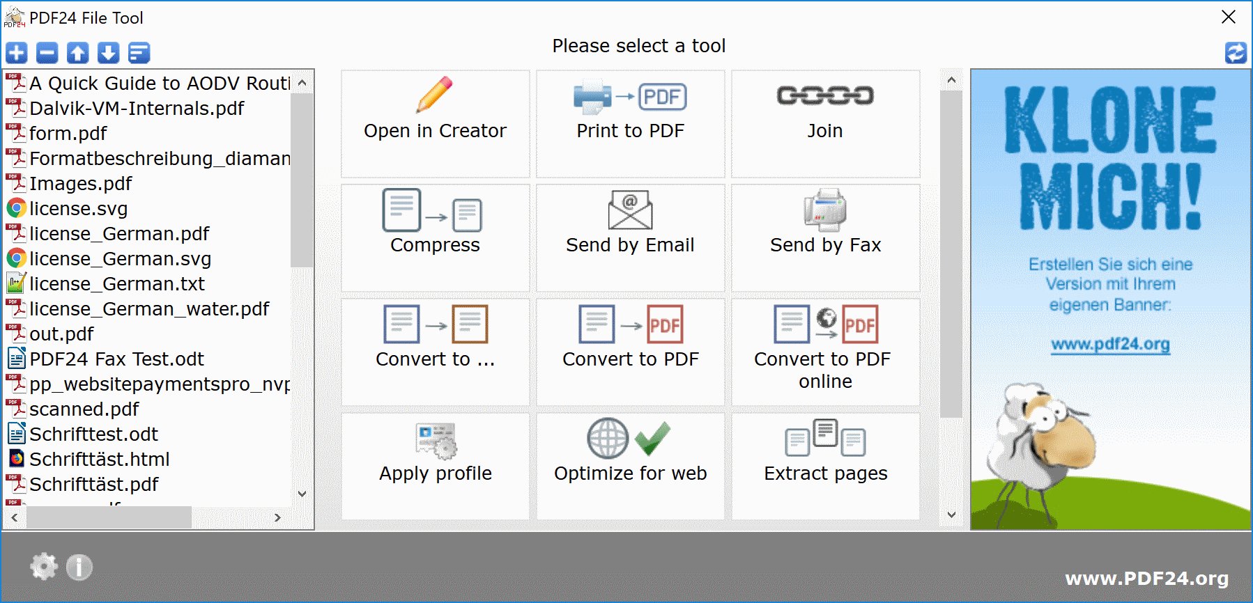 download the new for windows PDF24 Creator 11.13.1